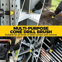 9Pack All Purpose Drill Brush with Extend Attachment for Bathroom Surfaces…