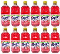 (LOT 12 Bottles) Fabuloso Citrus & Fruits All Purpose Cleaner 16.9ozEa BottleNEW