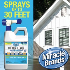 Outdoor Cleaner Spray-On Concentrate 64oz Algae Mold Mildew Stain Remover