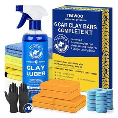 Car Detailing Kit 6 Count Clay Bar Kit for Car Cleaning and Detailing Supplies