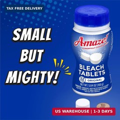 AMAZE Ultra Concentrated Bleach Tablets [32 tablets] – Lavender Scent – for Laun