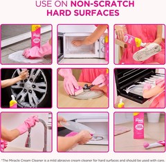 2 The Pink Stuff Stardrops Miracle Cream Cleaner 16.91 oz bottle VEGAN