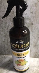 SIX (6)COUNT Wizard Naturals Daily Cleaner Spray, Essential Oils, Sunny Citrus.