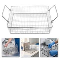 Ultrasonic Cleaner Basket Set Swinging Handle Stainless Steel Parts Cleaning