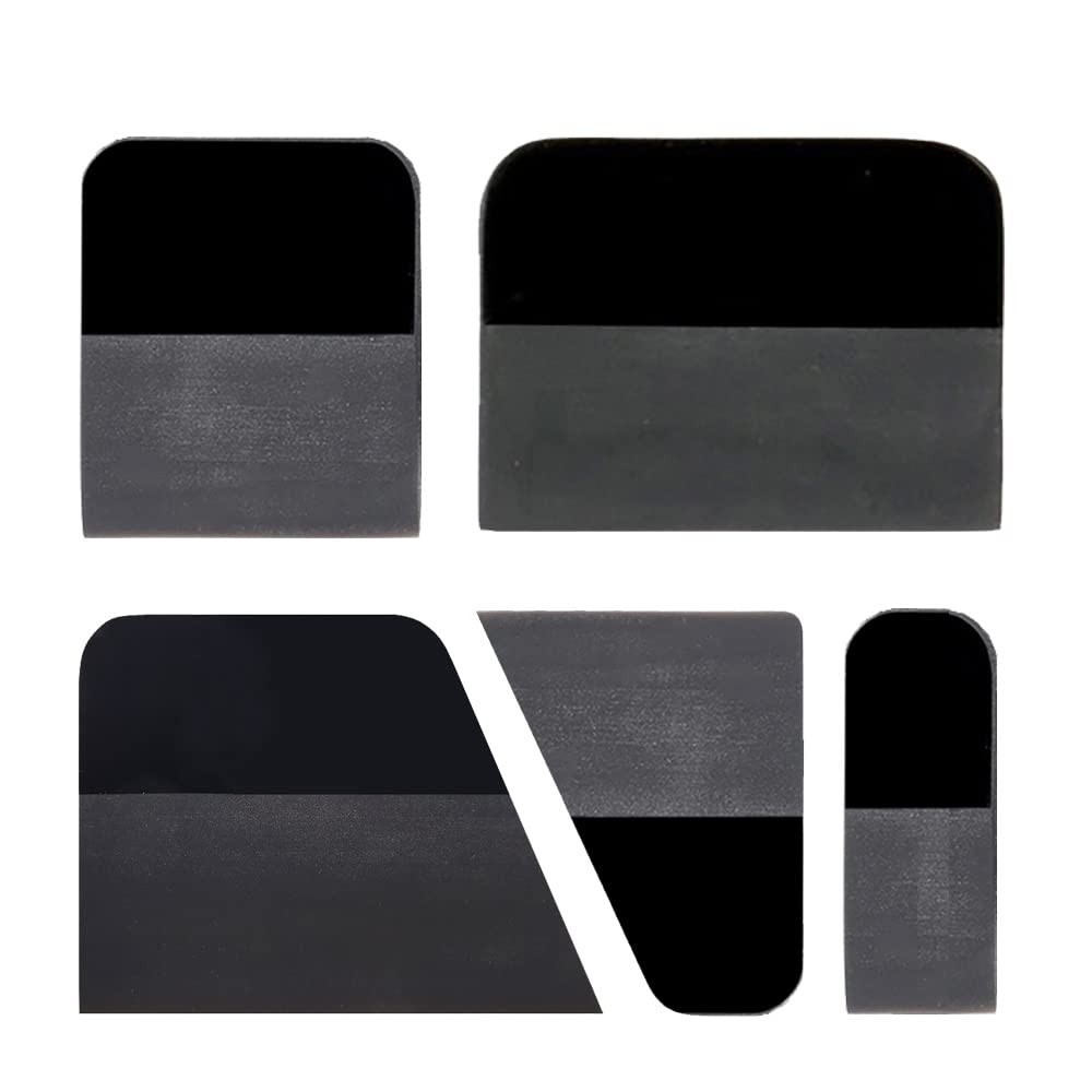 PPF Squeegee Kit 5 in 1 Anti-Scratch Soft TPU Scraper for Vinyl,Small Tint Sq…