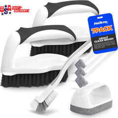 Deep Cleaning Brush Set, Scrub Pads with Scraper Tip for Pool Walls, Bathroom, G