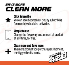 Formula 420 Cleaner – Glass, Metal and Ceramic – 12 Oz. Bottles. 2 Pack