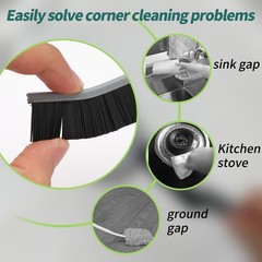 9 Pcs Crevice Cleaning Brush, Bathroom Gap Brush, Hand-held Groove Gap Cleani…