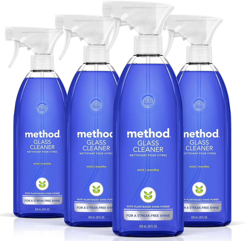 Glass Cleaner, Mint, 28 Ounce, 4 Pack, Packaging May Vary