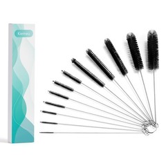 9.5 Inches Long Straw Cleaner Brush Set, 12 Pack Straw Pipe Cleaner Brush Set…