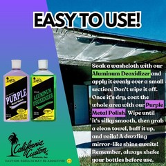 CALIFORNIA CUSTOM – Purple Metal Polish & Aluminum Deoxidizer Kit,