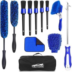 12Pcs Wheel Brush Kit for Cleaning Wheel & Tire, Wheel & Rim Brush,Car Detailing