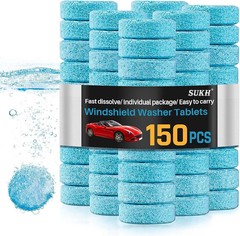 150 Piezas De Liquido Limpiaparabrisas De Automovil Tabletas Limpias Concent…