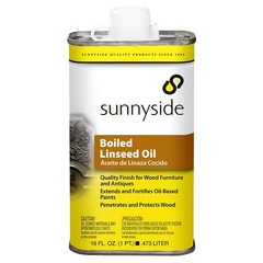 Boiled Linseed Oil Wood Finish Sealant 1 Pint Natural Flax Seed Coating