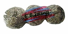 3 Pieces Shining Stainless Steel Sponges Scrubbers Scouring Pads Wholesale