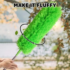 Cobweb Duster with Extension Pole, Ceiling Fan Duster with Long Handle, Spide…