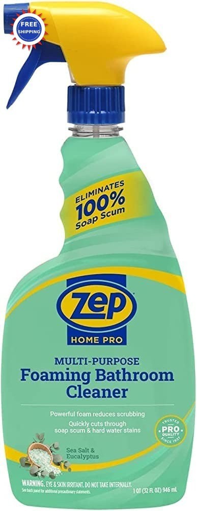 Zep Home Pro Multi Purpose Foaming Bathroom Cleaner – 32 Fl Oz Pack R53106