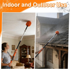 26FT High Reach Duster Kit with 5-20FT Flip-Lock & Screw Dual Locking Extension