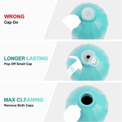 2Pcs WTWD Automatic Toilet Bowl Cleaner with Easy-Grip Hook, Prevents Hard Wa…