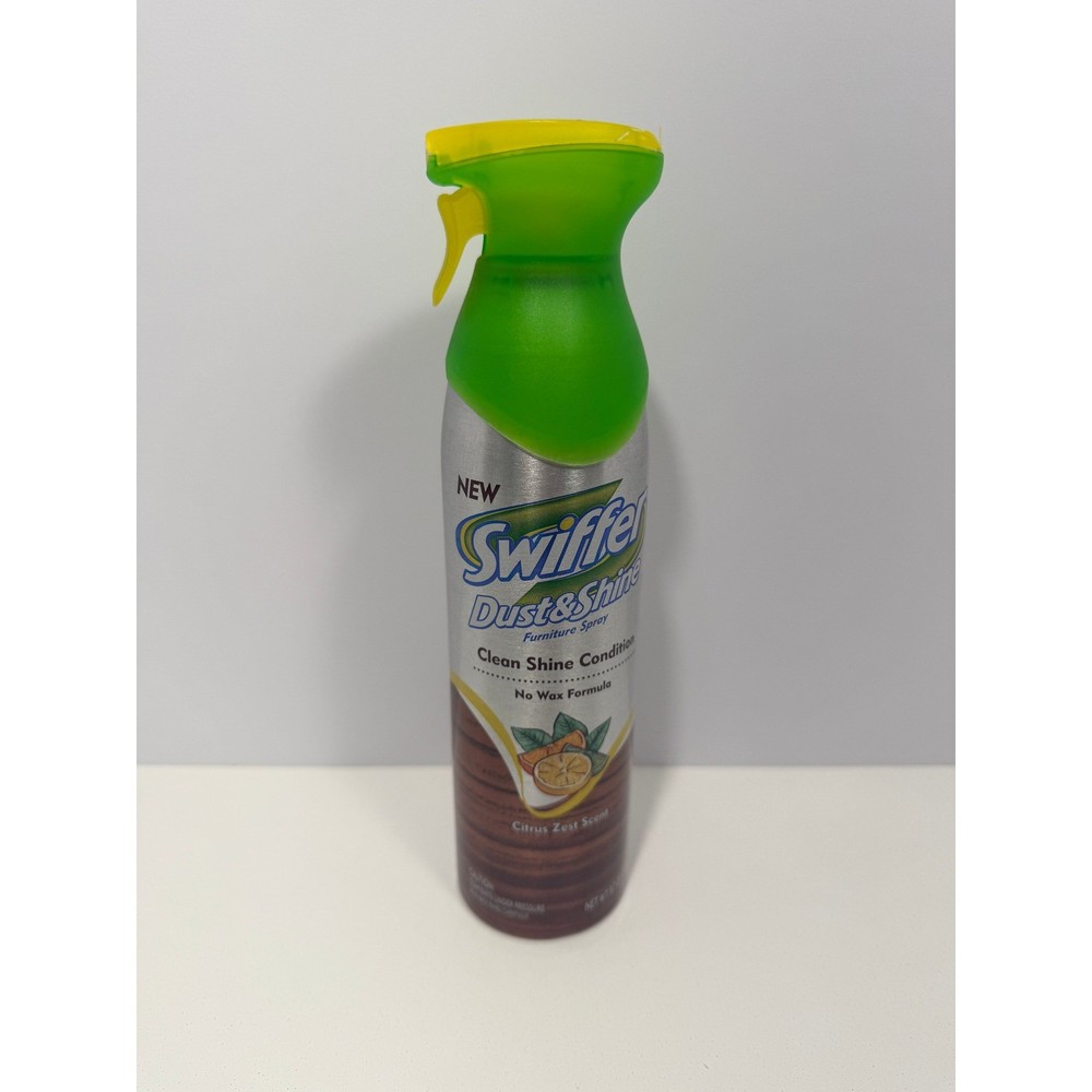 Swiffer Dust & Shine Furniture Spray Citrus Zest Scent 9.7 oz No Wax Formula