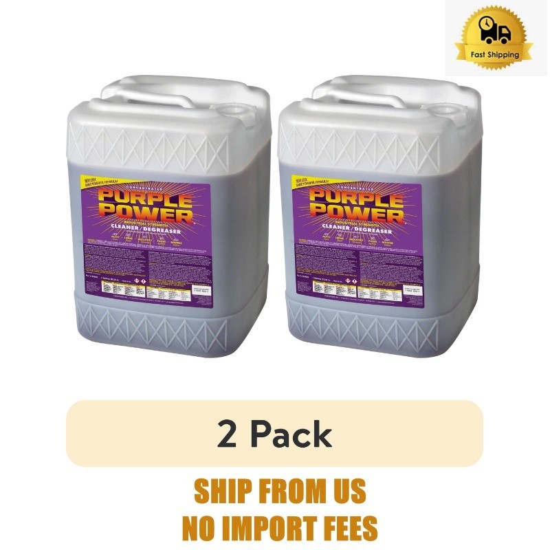 (2 pack) Purple Power Industrial Strength Cleaner and Degreaser, 5 Gallon