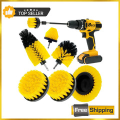 8 Pcs Drill Brush Attachment Set, Power Cleaning Scrub Brush Kit with Extend Lon