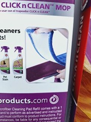 3X NEW Rejuvenate Click N Clean Microfiber Mop Cleaning Pad Refill Blue Scrub