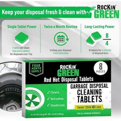 Garbage Disposal Cleaner Tablets Deep Clean Odor Eliminator Sink Freshener New