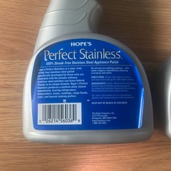 2 New Bottles HOPE’S Perfect Stainless Steel Appliance Polish cleaner 44 oz