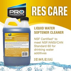 2 Pk 64 oz, Pro Products ResCare RK03B All-Purpose Water Softener Cleaner Liquid