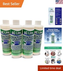 AC Drain Line Cleaner – 4 Pack / 12 Supply – Cleans HVAC drain lines, conden…