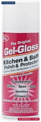 Gel Gloss Cleaner 12 Ounce Aerosol Safe for Acrylics Stainless Steel and More