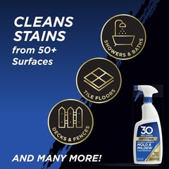 Mold Mildew Remover Cleaner Heavy Duty Outdoor Indoor 64 Oz 2 Pack