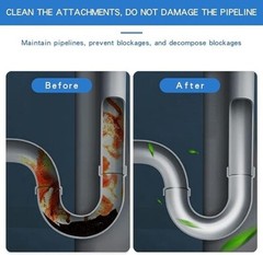 2pcs Pipe Dredge Bubble Bombs Toilet Quick Foaming Powerful Sink & Drain Cleaner