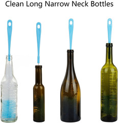 3-Pack 16″ Long Bottle Cleaning Brushes Narrow Neck Beer Wine Thermos (64 chars)