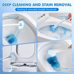 40 p Cleaner Wand Refills Disposable Toilet Brush Heads Compatible w Most Brands