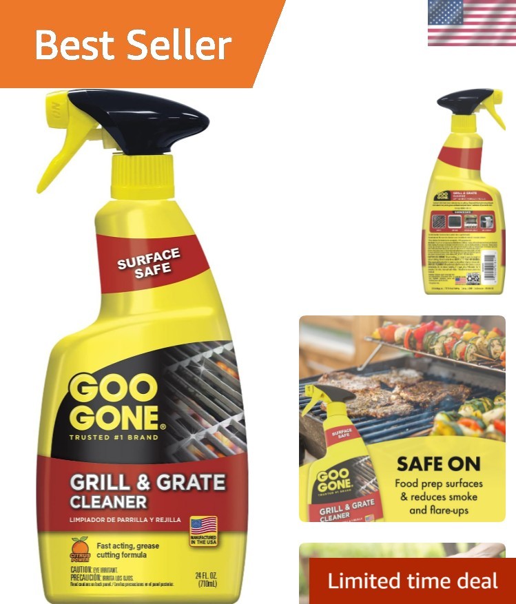 Grill and Grate Cleaner – 24 Ounce – Cleans Cooking Grates and Racks