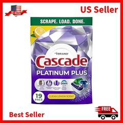 Cascade Platinum Plus Dishwasher Detergent Pods, Advanced Cleaning Power