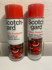 2 cans 3M Scotchgard Fabric Protector Upholstery 12 & 14 oz Repels Vintage