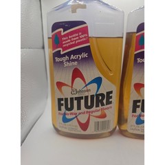2 Bottles FUTURE Shine Premium Floor Finish 27 Oz SC Johnson RARE VINTAGE