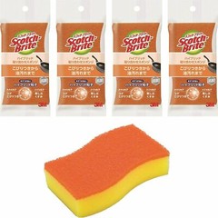 Scotch Japan Brite Kitchen Cleaner Sponge Brushes HBE-4P 4pcs