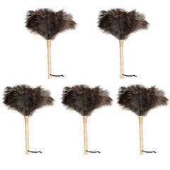 Ostrich Feather Duster 16 inch Fluffy Natural Genuine Ostrich Feathers with W…