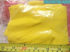QTY=12:48L162Y ASSURANCE Yellow Medium Unsupported Chemical-Resistant Gloves 12″