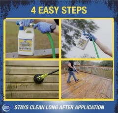 Mira Bright Bleach-Free Outdoor Multi-Surface Concentrate 64 fl oz, 30ft