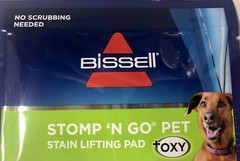 Bissel Stomp ‘N Go Pet Lifting Pads + Oxy Stain Carpet Rug Cleaning, 20 Pack