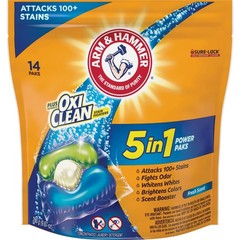 Arm & Hammer Plus Oxi Clean 5-In-1 Power Paks Laundry Detergent (14-Count) 250