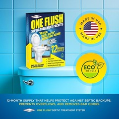 56 Billion Bacteria Packets for Effective Septic Maintenance – ONE FLUSH
