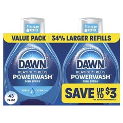 Powerwash Spray Refill Dish Soap Fresh Scent 2 Pack Grease Remover 43 Fl Oz New
