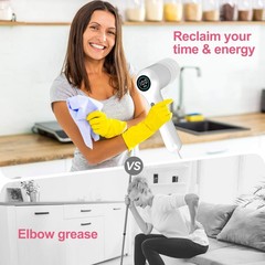 Electric Spin Scrubber, 44 in-lbs High Torque Shower Scrubber & LED Display, …