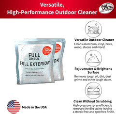Full Exterior Refill Kit – Crystal Powder Outdoor Cleaner Packets, 16 Oz, Each 4